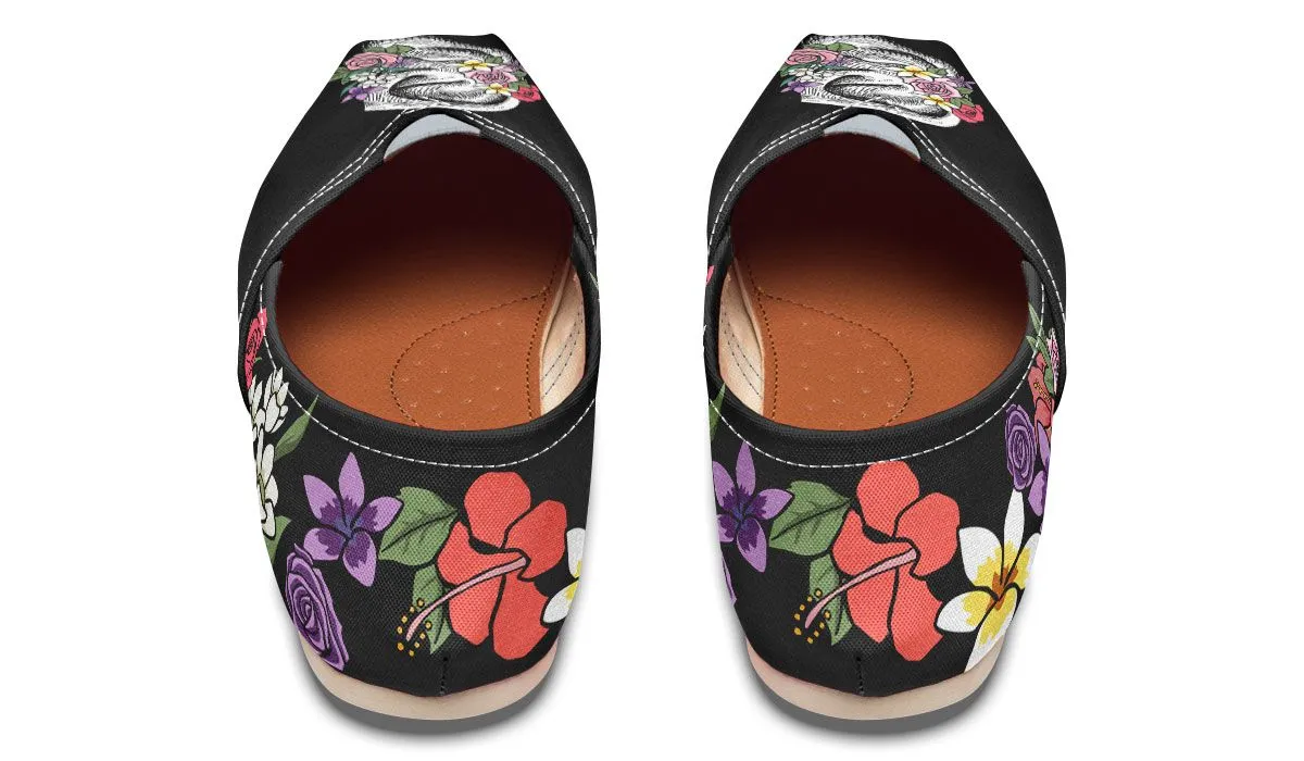 Floral Anatomy Ear Casual Shoes