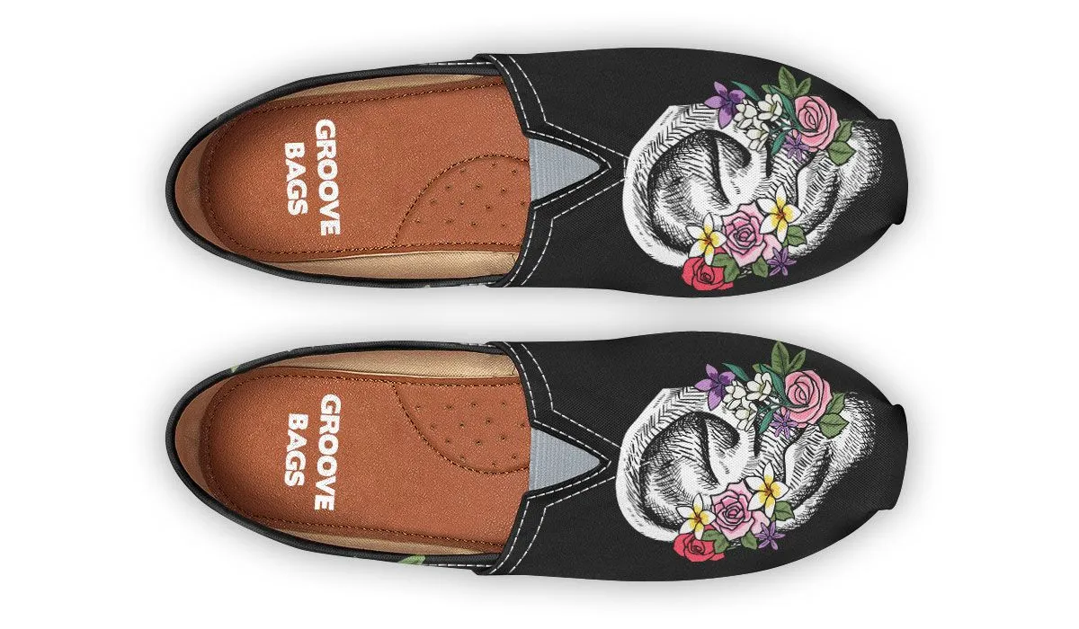 Floral Anatomy Ear Casual Shoes
