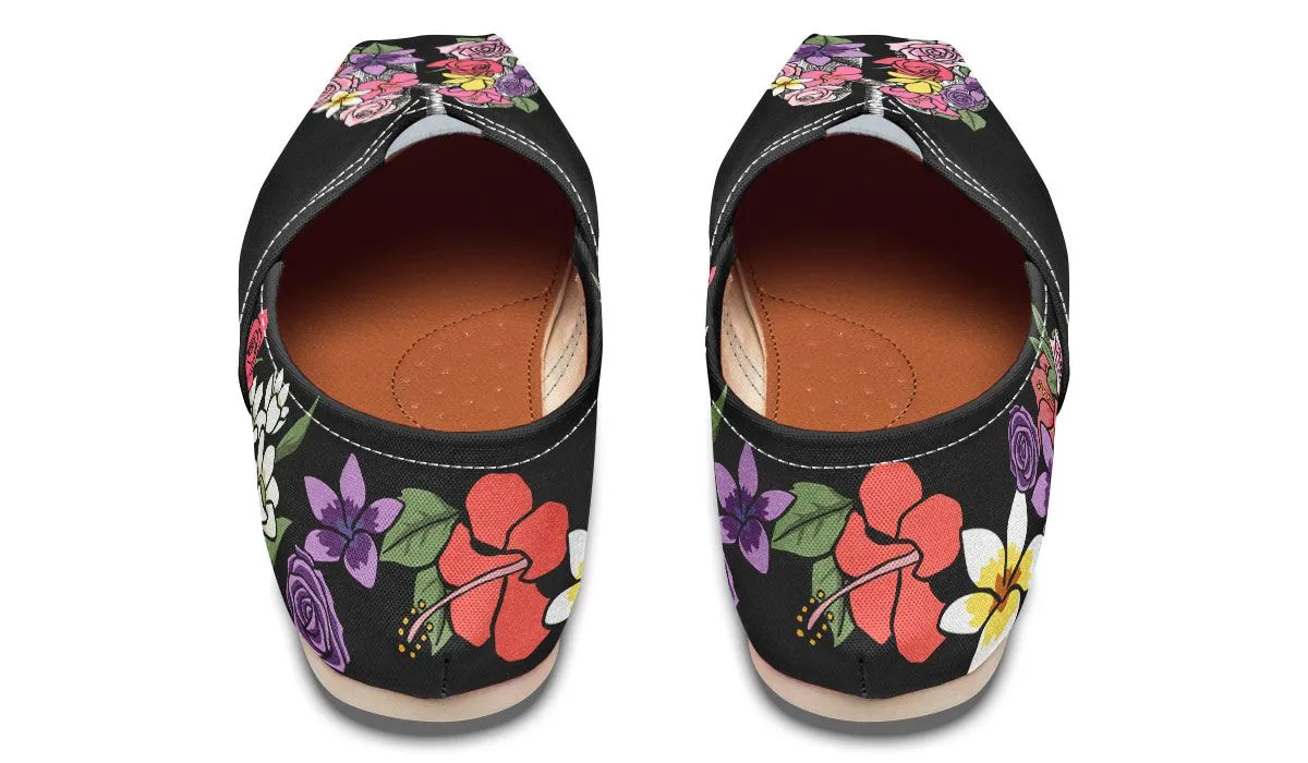 Floral Anatomy Lungs Casual Shoes