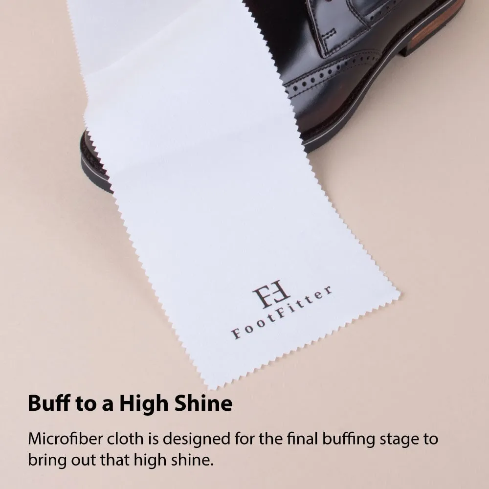 FootFitter Travel Shoe Shine Dopp Kit - Black, Brown Shoe Polish Cream