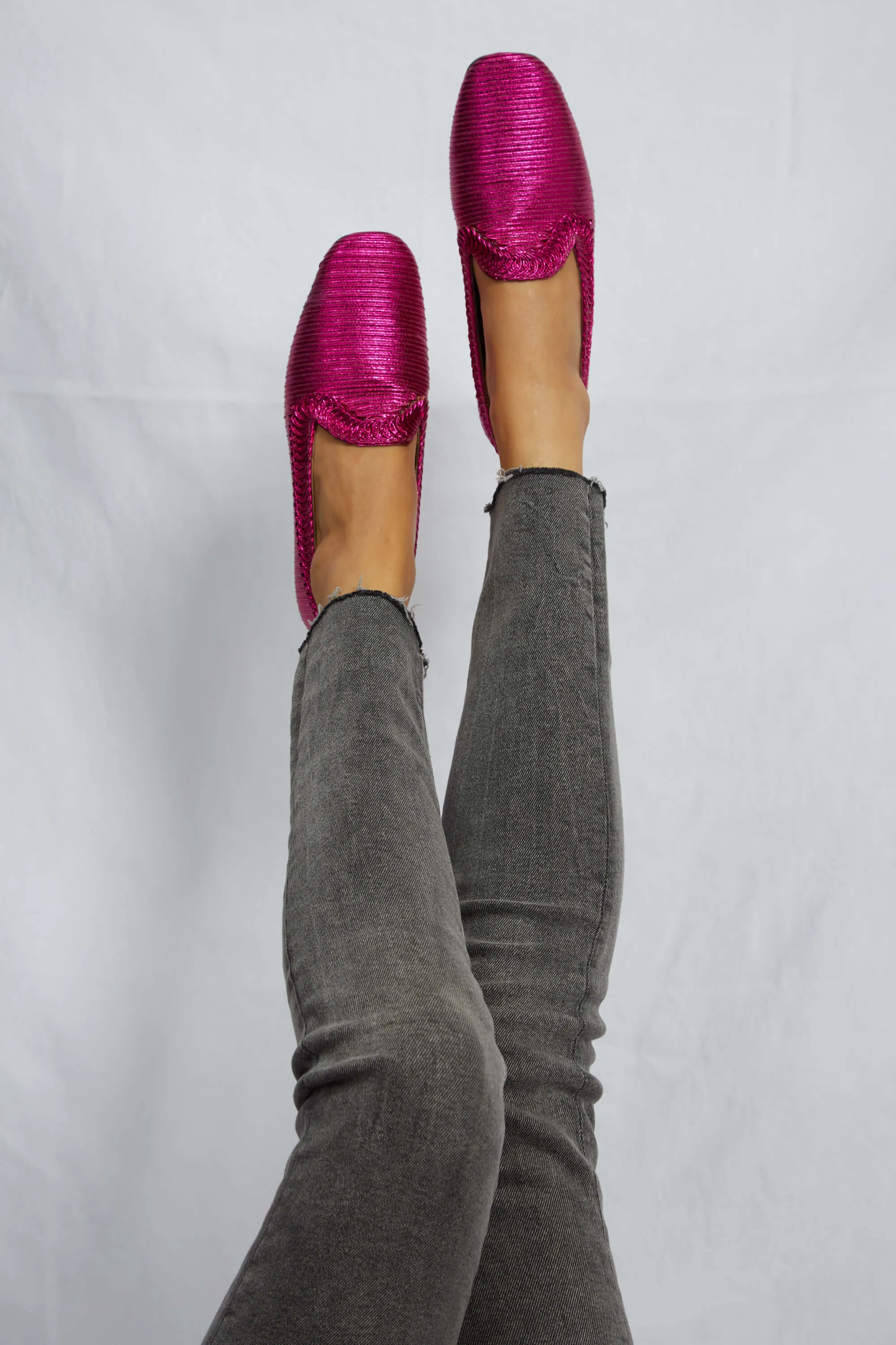 Fuchsia Metallic Loafer