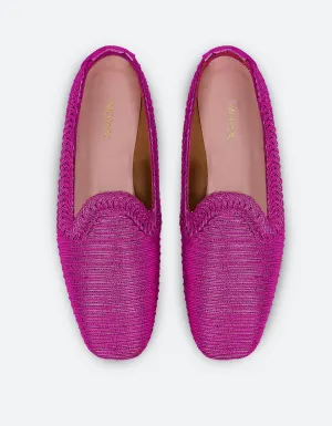 Fuchsia Metallic Loafer