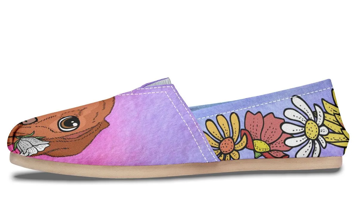 Fun Floral Vizsla Casual Shoes