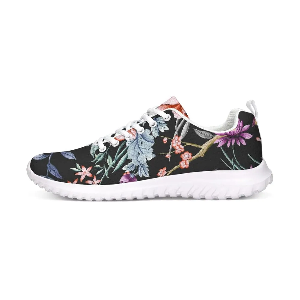 FYD Sporty Sneakers in black chinoiserie floral