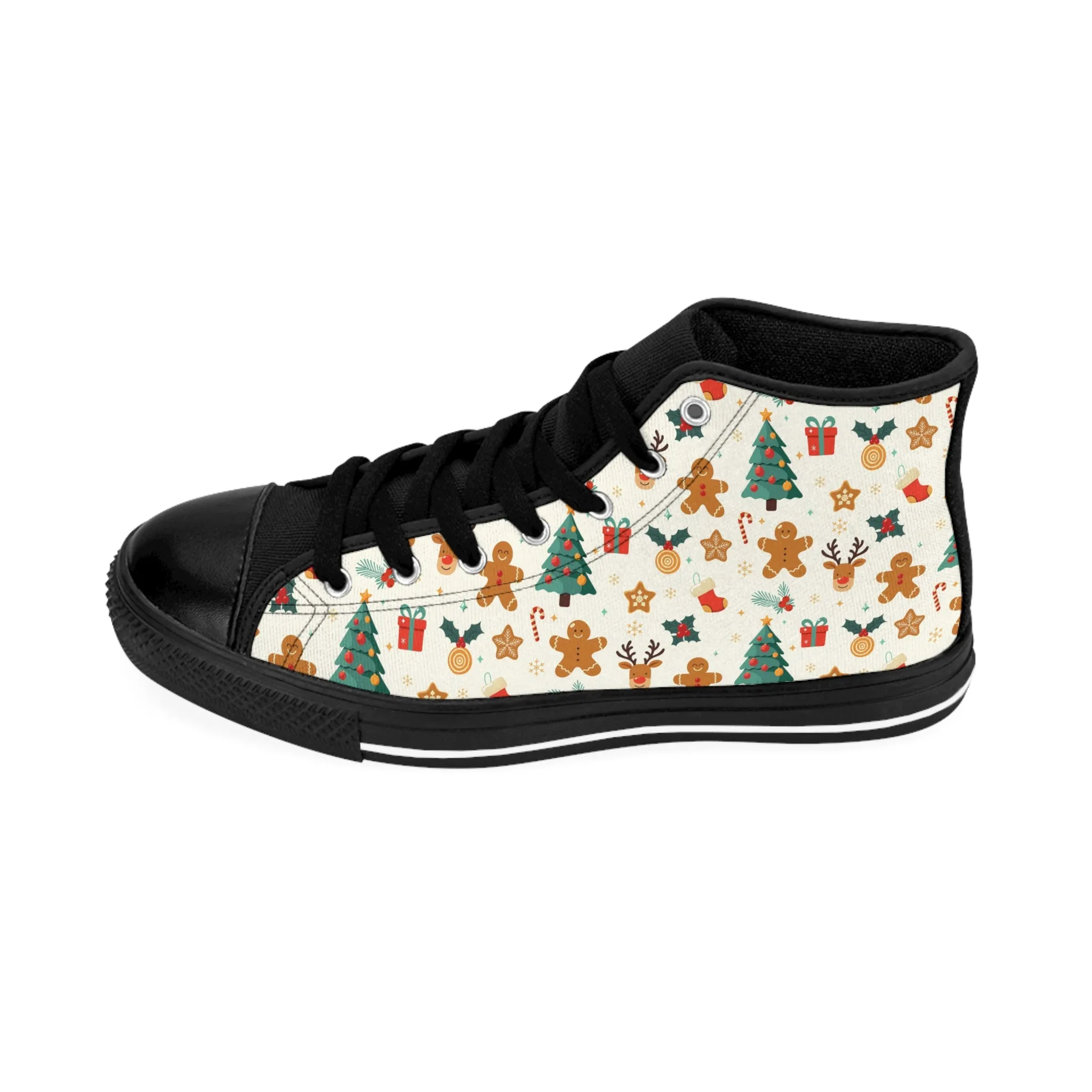 Gingerbread Christmas Men's Classic Sneakers