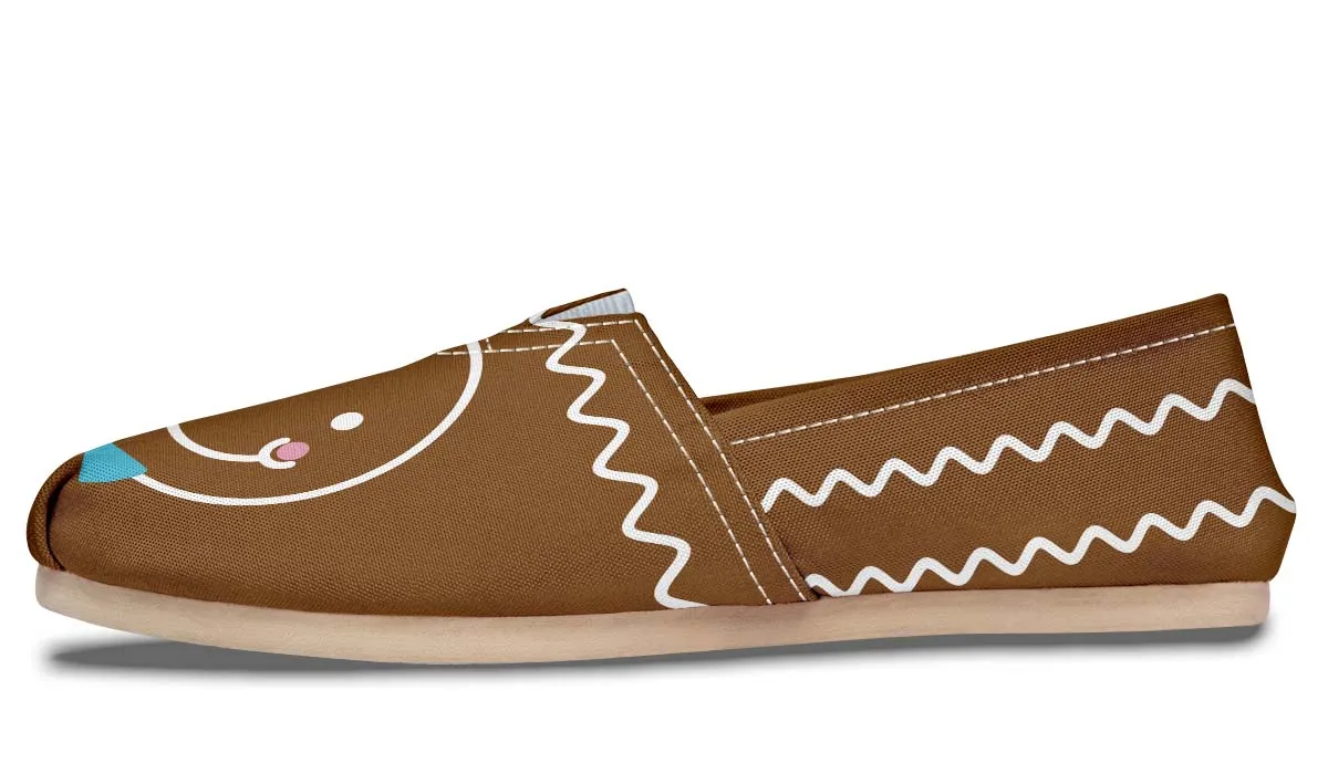 Gingerbread Man Christmas Casual Shoes