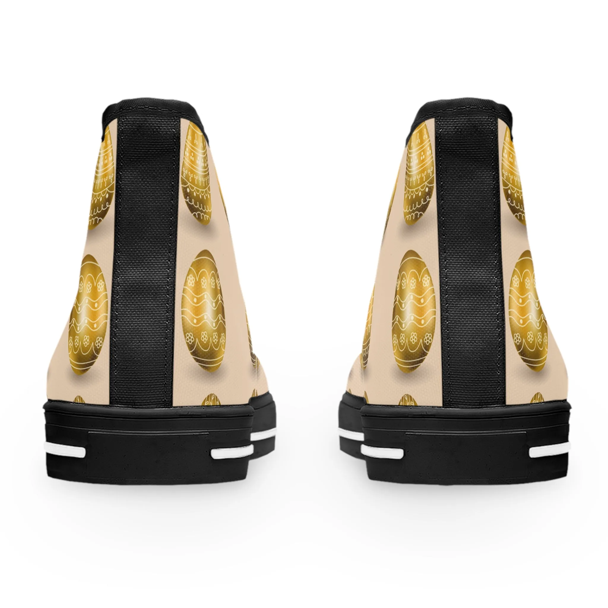 Golden Easter Eggs Women's High Top Sneakers
