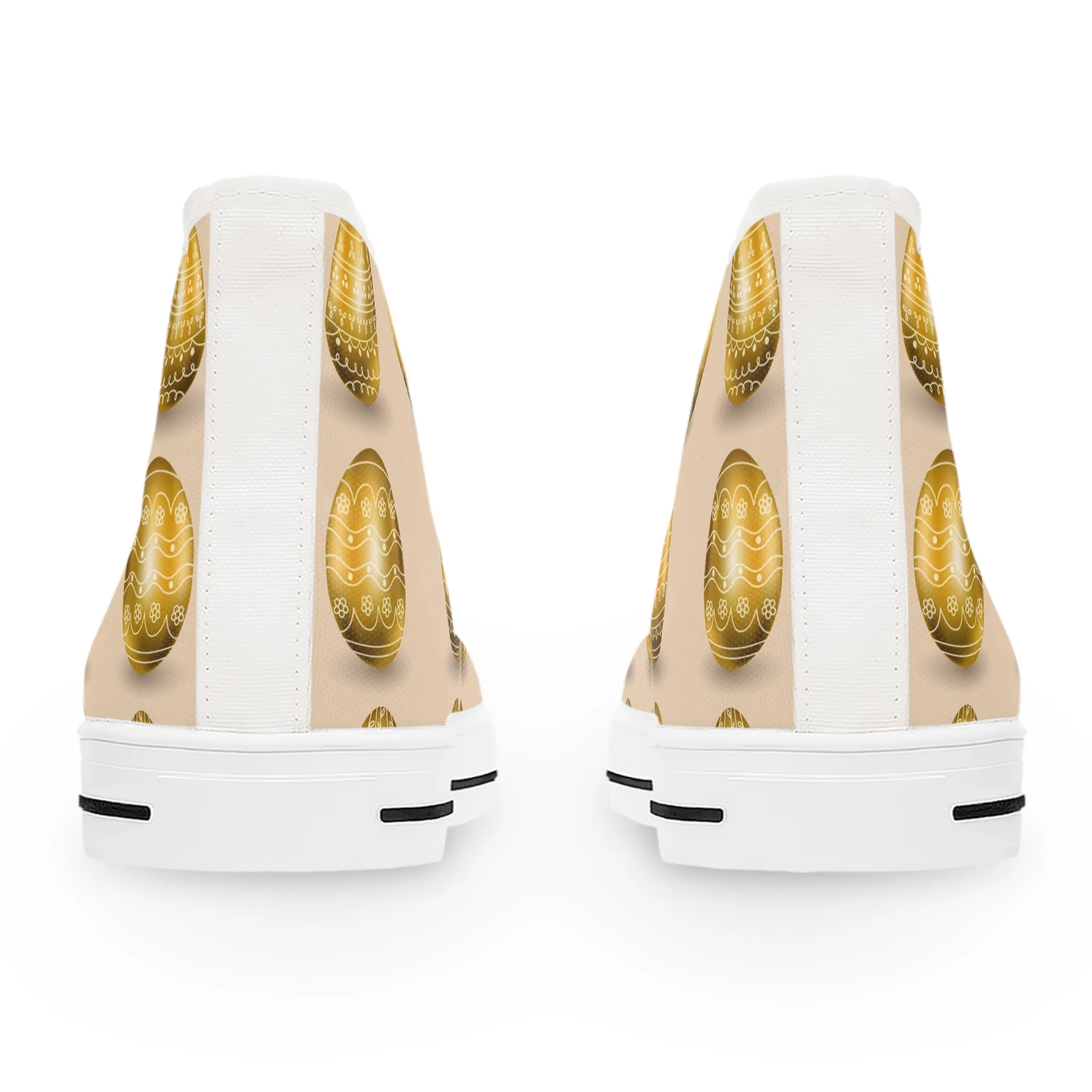 Golden Easter Eggs Women's High Top Sneakers