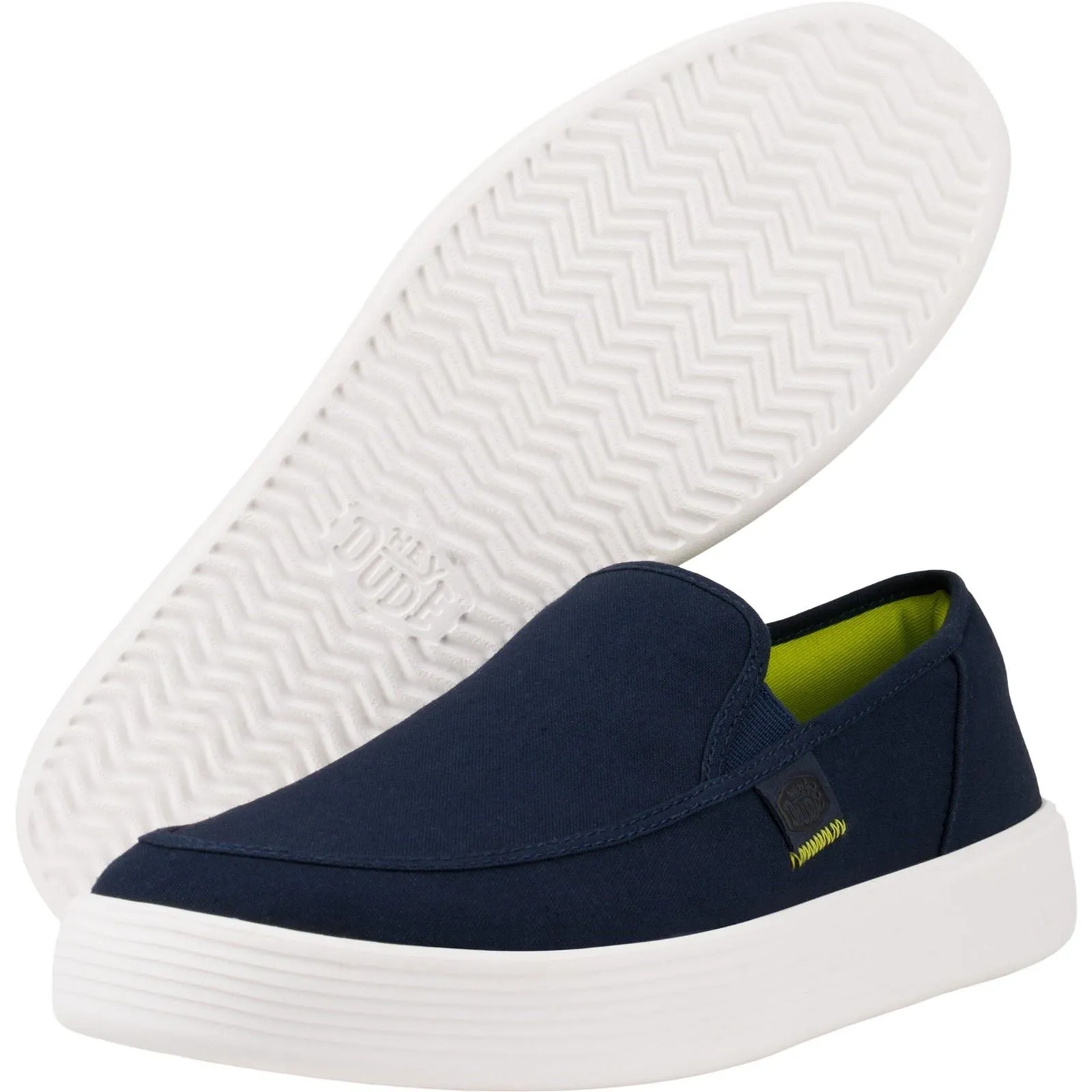 HEYDUDE Men Classic Slip On Shoes - Sunapee Canvas in 3 Colours, 7-12 - G41093