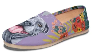 Joyful Grey Pit Bull Casual Shoes