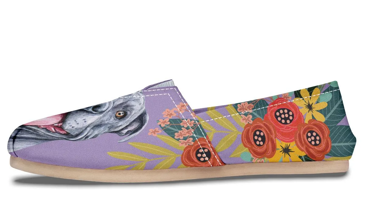 Joyful Grey Pit Bull Casual Shoes