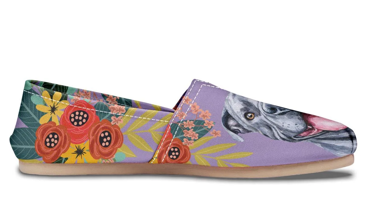 Joyful Grey Pit Bull Casual Shoes