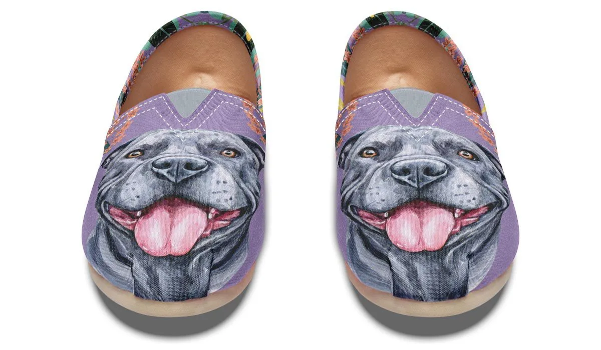 Joyful Grey Pit Bull Casual Shoes