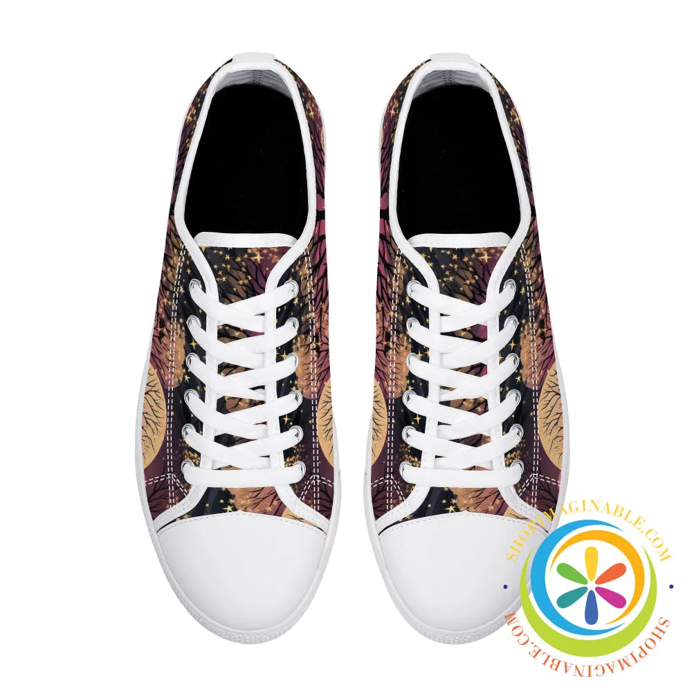 Magical Forest Ladies Low Top Canvas Shoes