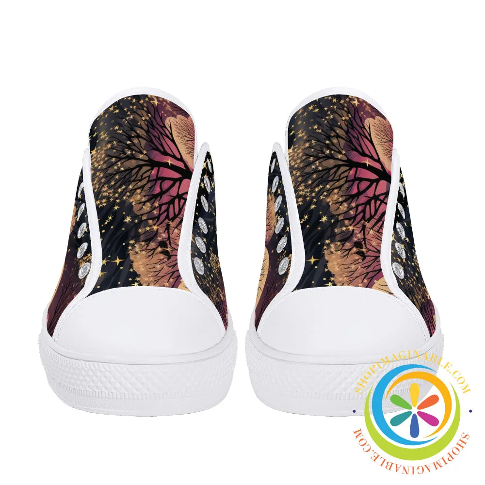 Magical Forest Ladies Low Top Canvas Shoes