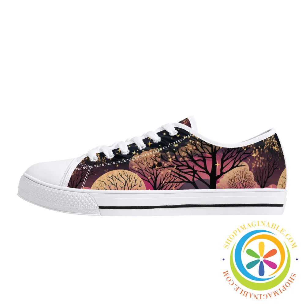Magical Forest Ladies Low Top Canvas Shoes