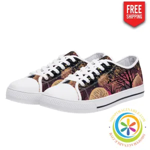 Magical Forest Ladies Low Top Canvas Shoes