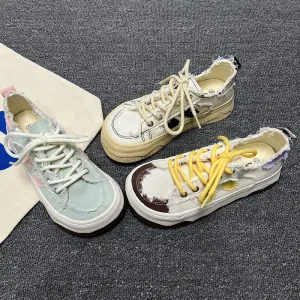 Mango Toe Platform White Sneakers