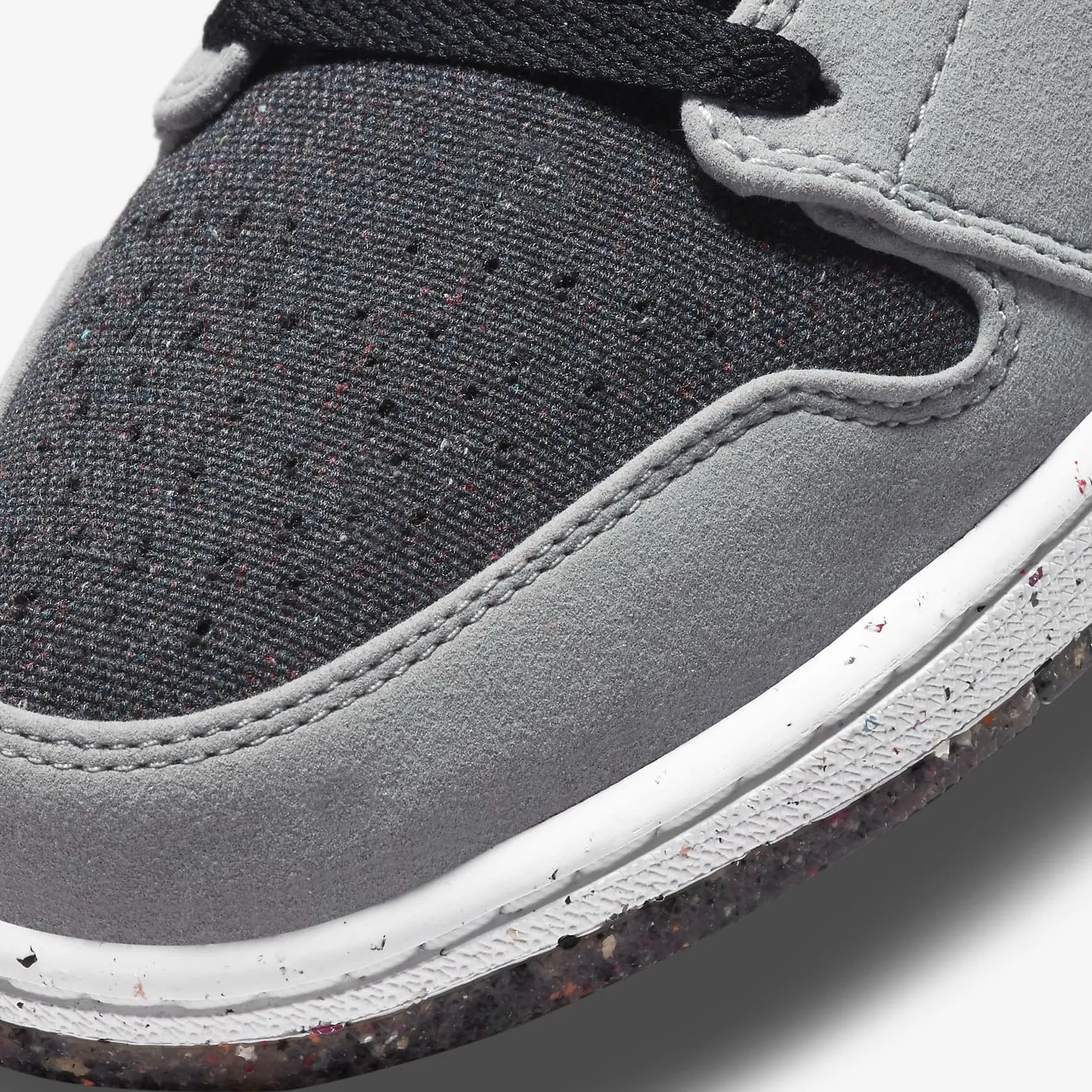 Men's Air Jordan 1 Low SE "Shadow Crater" Recycled Pack (Black/Lt Smoke Grey/Multicolor)(DM4657-001)