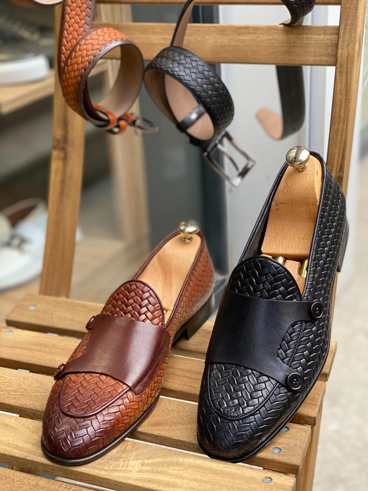 Morris Custom Made Combed Leather Loafer (2 Colors)
