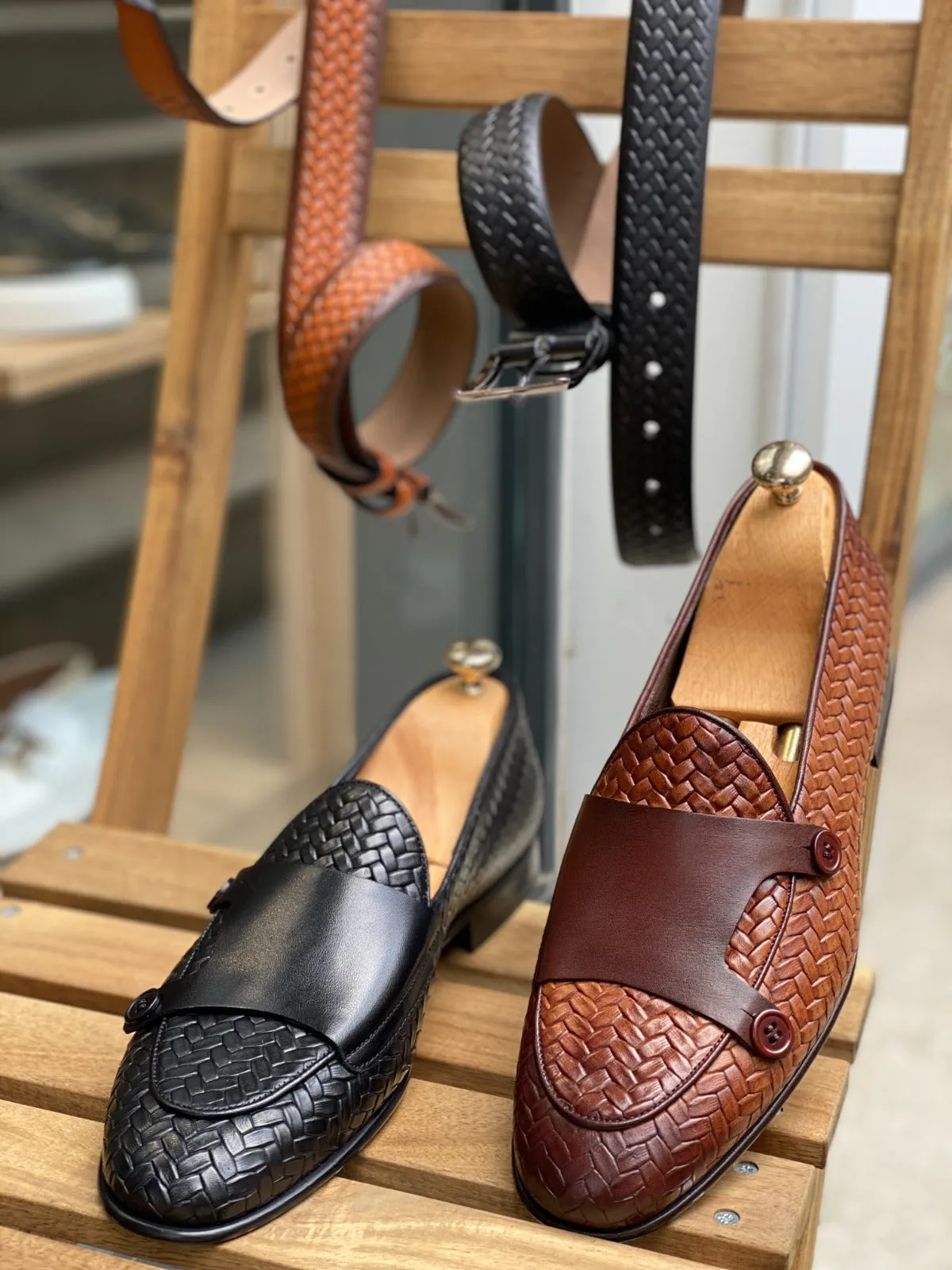 Morris Custom Made Combed Leather Loafer (2 Colors)