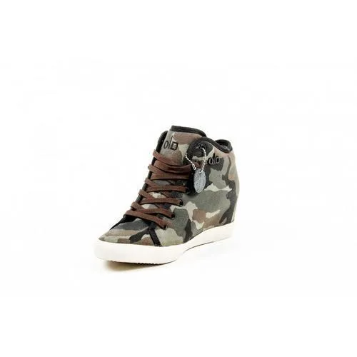 Multicolor 37 EUR - 7 US Olo Womens High Sneaker 71N10 71 GRETA CANVAS PATCH ROCK