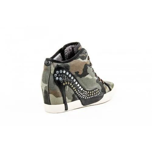 Multicolor 37 EUR - 7 US Olo Womens High Sneaker 71N10 71 GRETA CANVAS PATCH ROCK