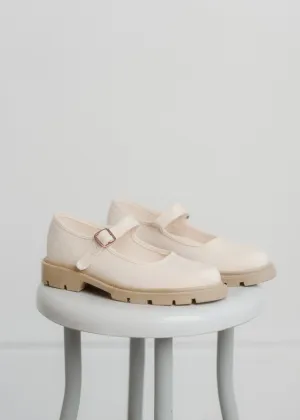 Natural | Lug Sole Classic Mary Jane | Flaw | Size 6