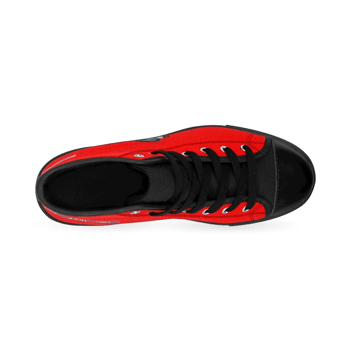 (ND) alt logo -Women's High-top Sneakers Caliente Red
