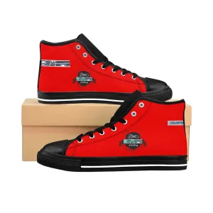 (ND) alt logo -Women's High-top Sneakers Caliente Red