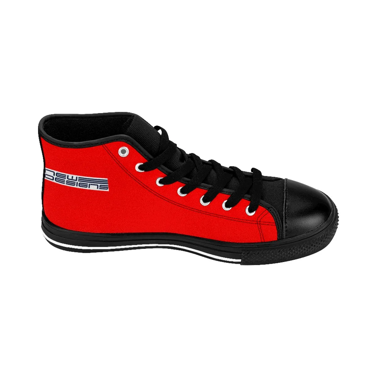 (ND) alt logo -Women's High-top Sneakers Caliente Red