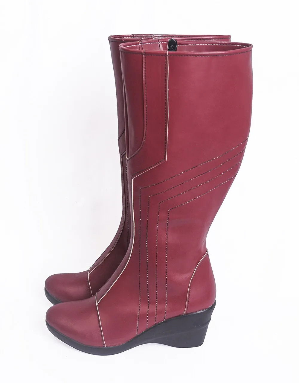 Nebulala Cosplay Boots Knee-high Cosplay Shoes Nebulala Red Boots Cosplay Custom Made