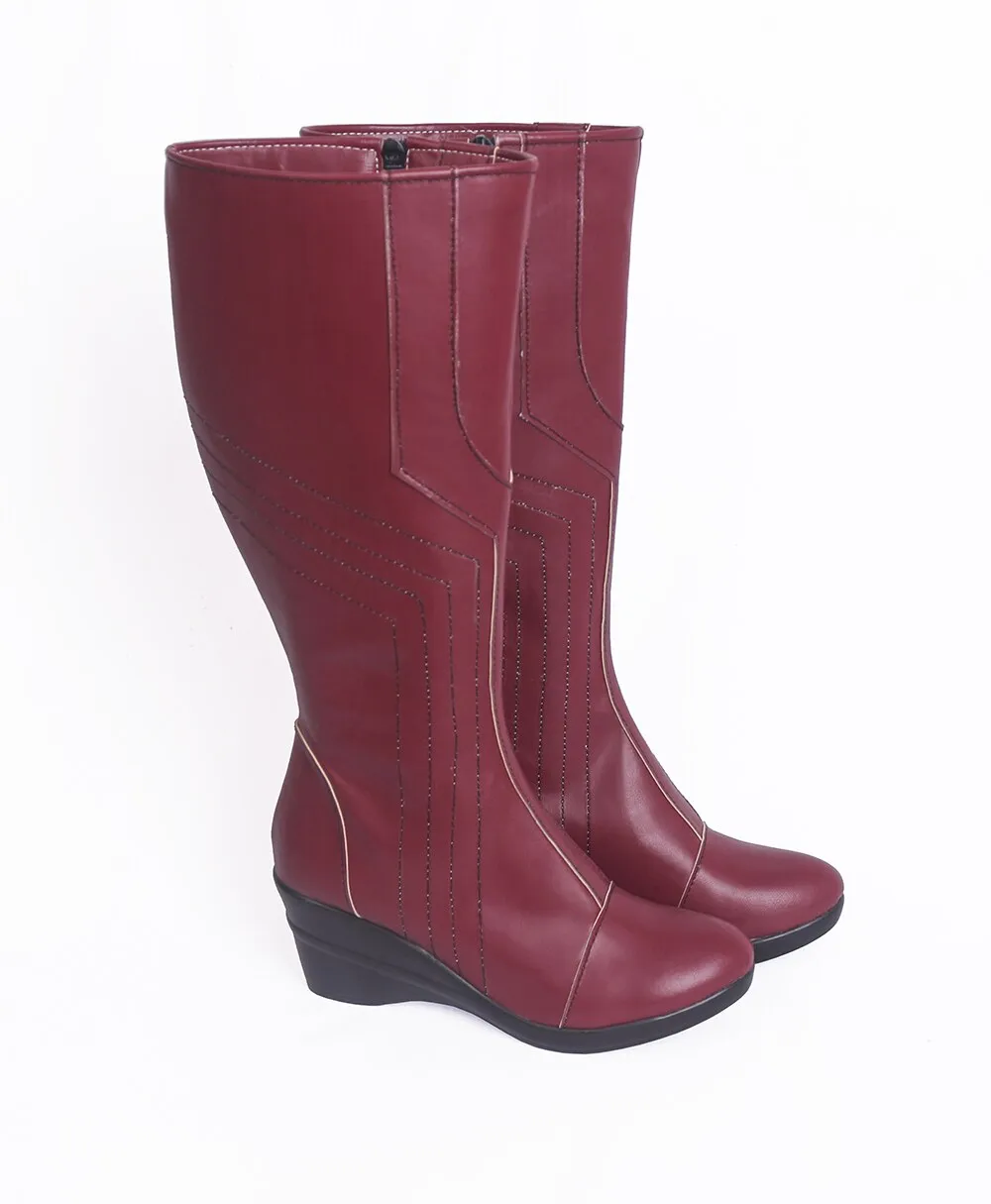 Nebulala Cosplay Boots Knee-high Cosplay Shoes Nebulala Red Boots Cosplay Custom Made