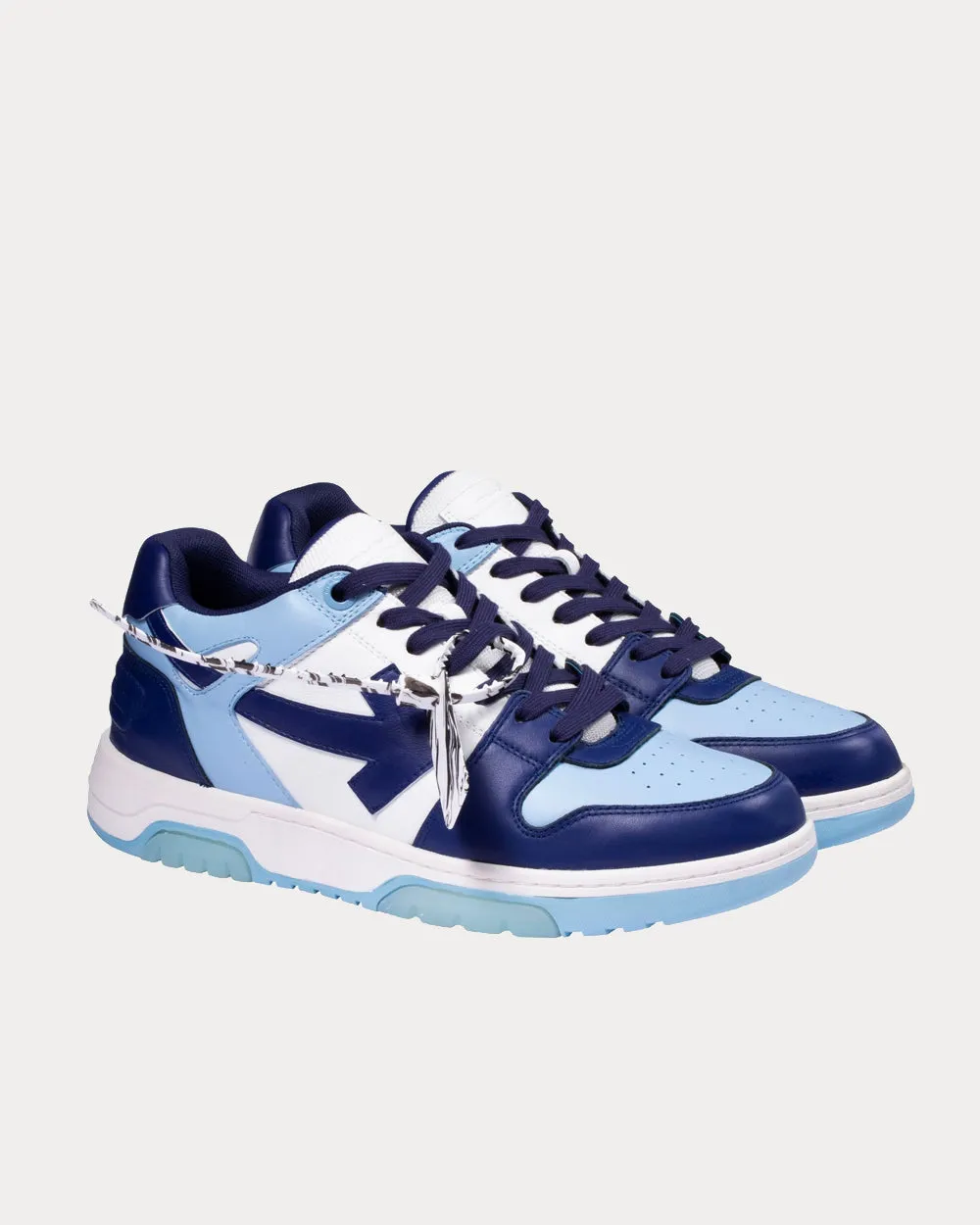 OUT OF OFFICE "OOO" Light Blue Low Top Sneakers