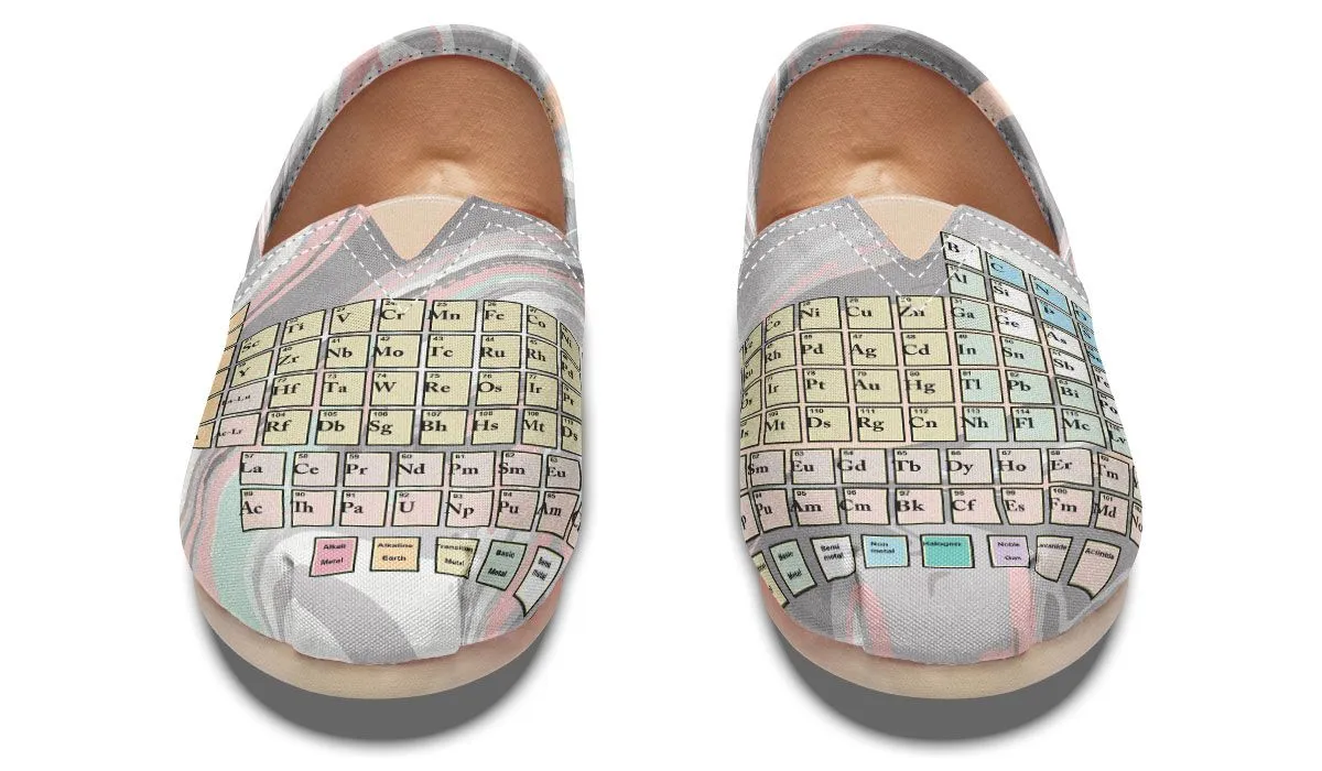 Periodic Table Marble Casual Shoes