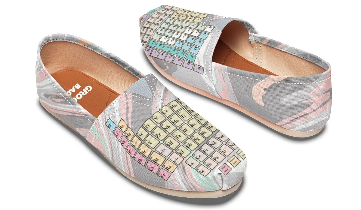 Periodic Table Marble Casual Shoes
