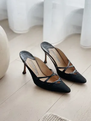 Pointed Strappy Mules
