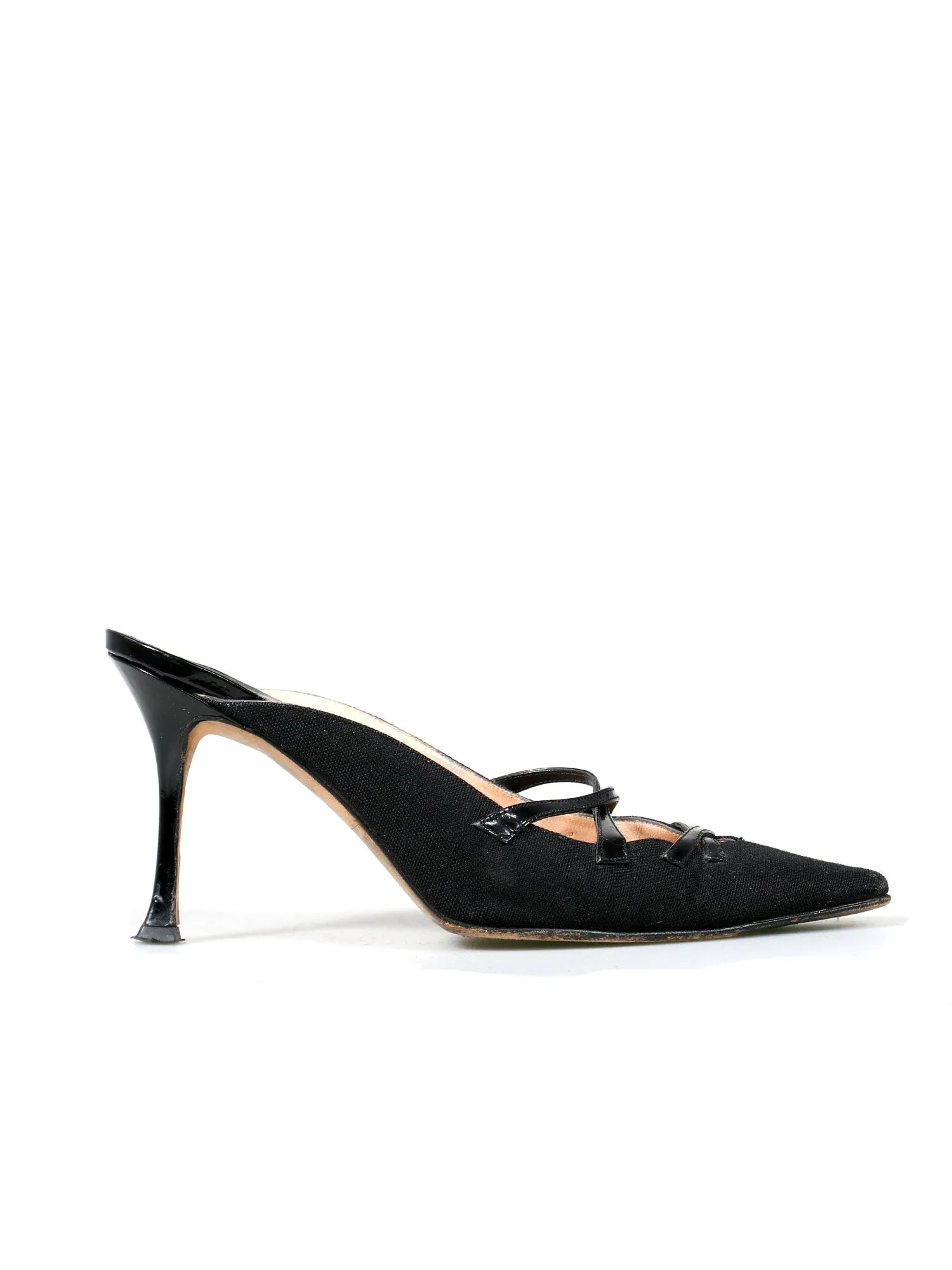 Pointed Strappy Mules