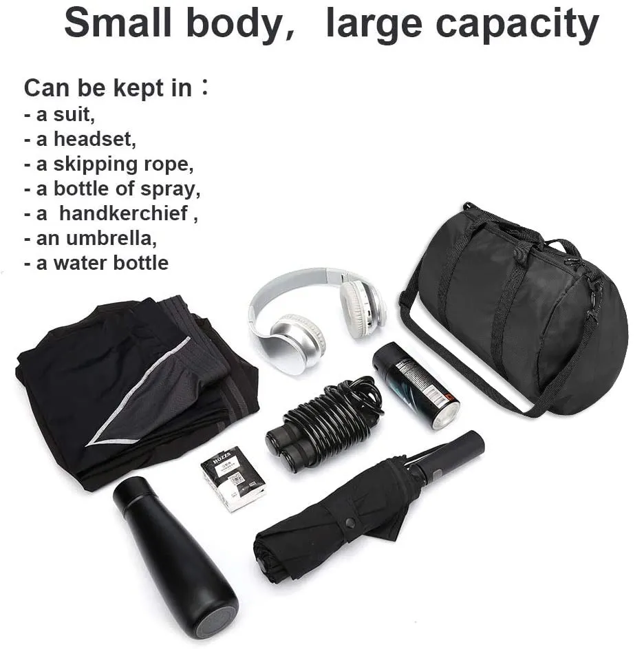 Repton Fitness Gears Premium Foldable Gym Duffle Bag | Barrel Bag with Integrated Shoe Compartment - A Professional Travel and Workout Companion for Organized, Active Lifestyles