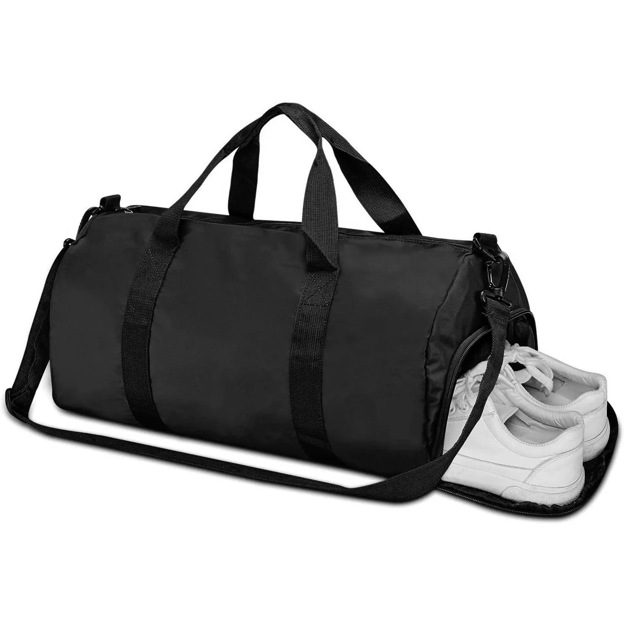 Repton Fitness Gears Premium Foldable Gym Duffle Bag | Barrel Bag with Integrated Shoe Compartment - A Professional Travel and Workout Companion for Organized, Active Lifestyles