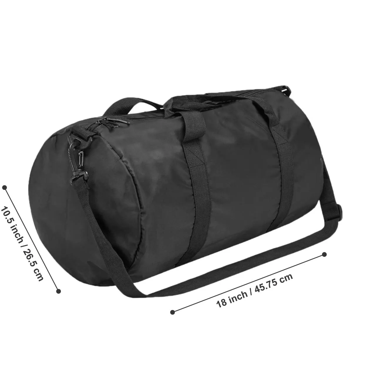 Repton Fitness Gears Premium Foldable Gym Duffle Bag | Barrel Bag with Integrated Shoe Compartment - A Professional Travel and Workout Companion for Organized, Active Lifestyles