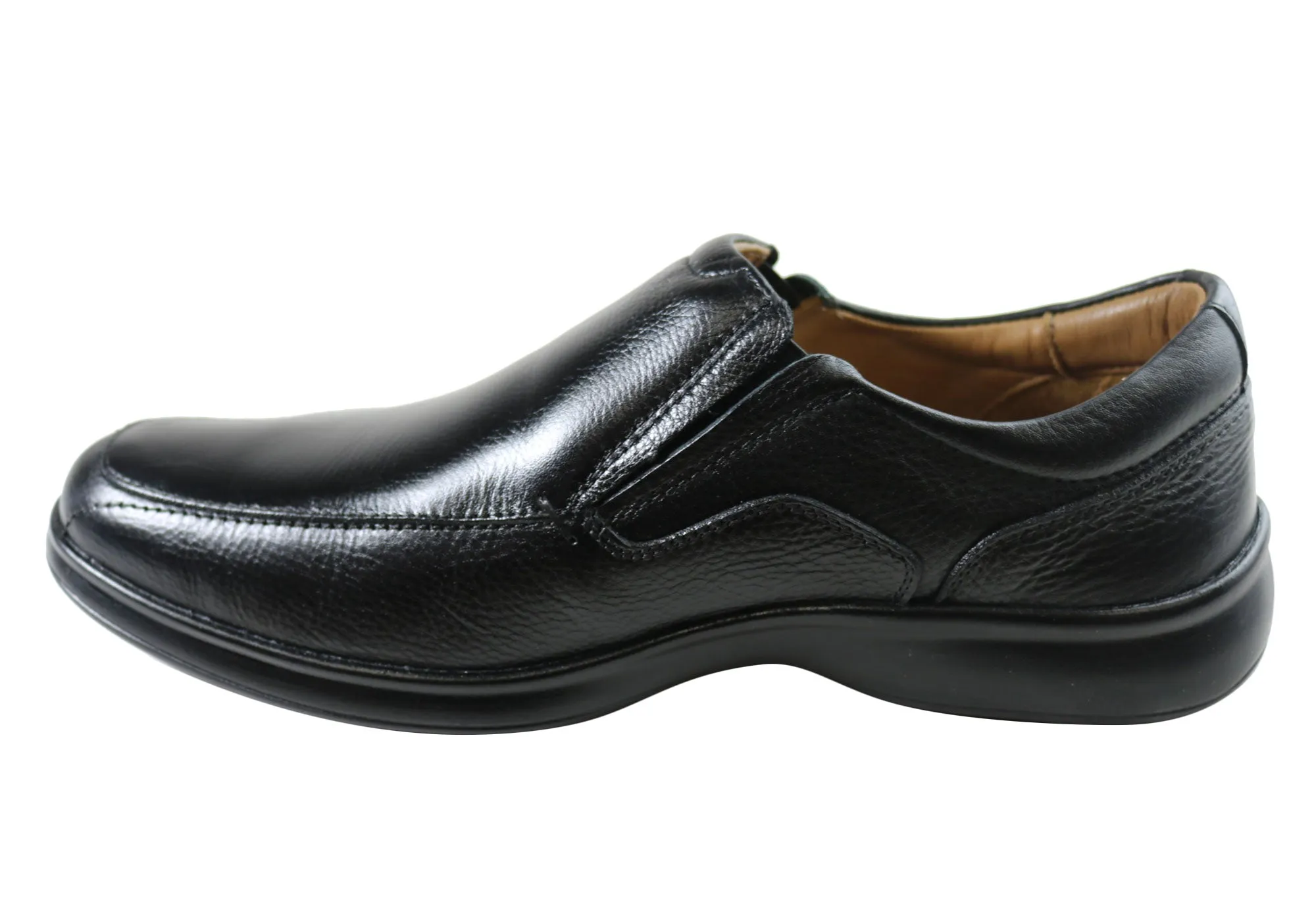 Sollu Loxwood Mens Leather Slip On Comfort Shoes Made In Brazil