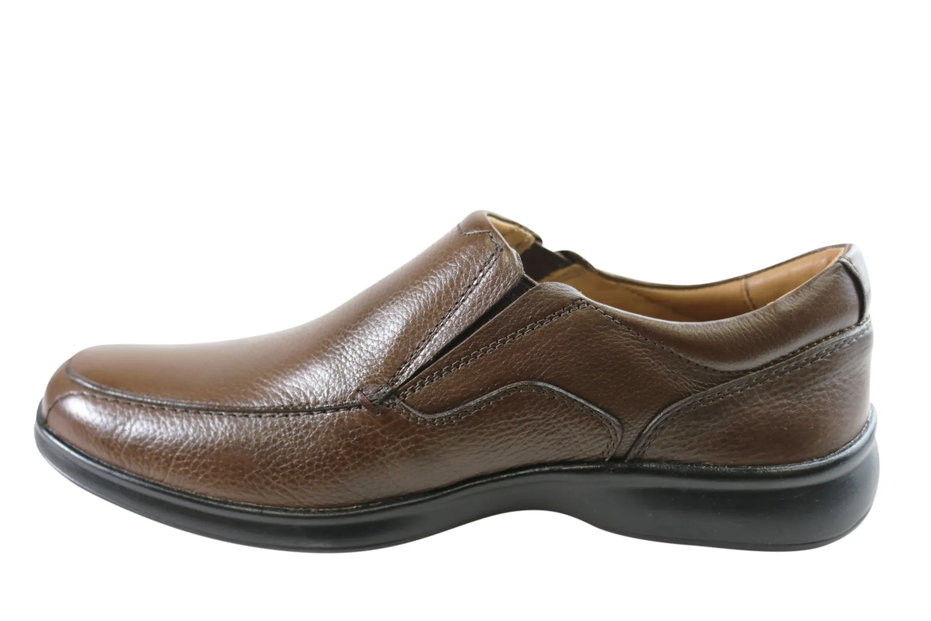 Sollu Loxwood Mens Leather Slip On Comfort Shoes Made In Brazil