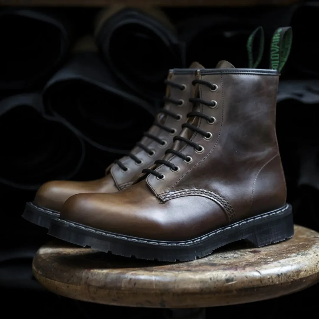 Solovair Schuhe Shoes Boots Stiefel 8-Loch Leder Gaucho Crazy Horse Made in England