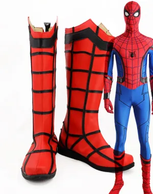 Spider-Man:Homecoming Spider-Man Peter Parker Cosplay Shoes Boots Custom Made for Adult Men and Women