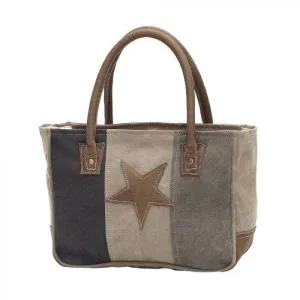 Star on Canvas Bag