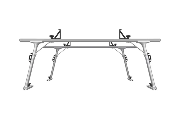 Thule 43002XT Chevy Silverado 2500HD/3500HD 1999-2021 TracRac SR Overhead Rack Silver