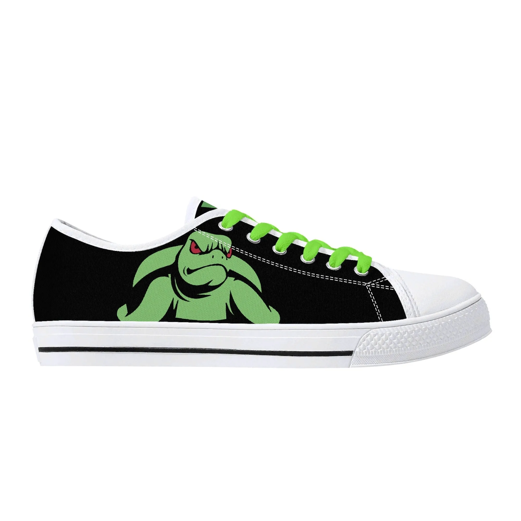 Turtles Mens Low Top Canvas Shoes - Customized Tongue