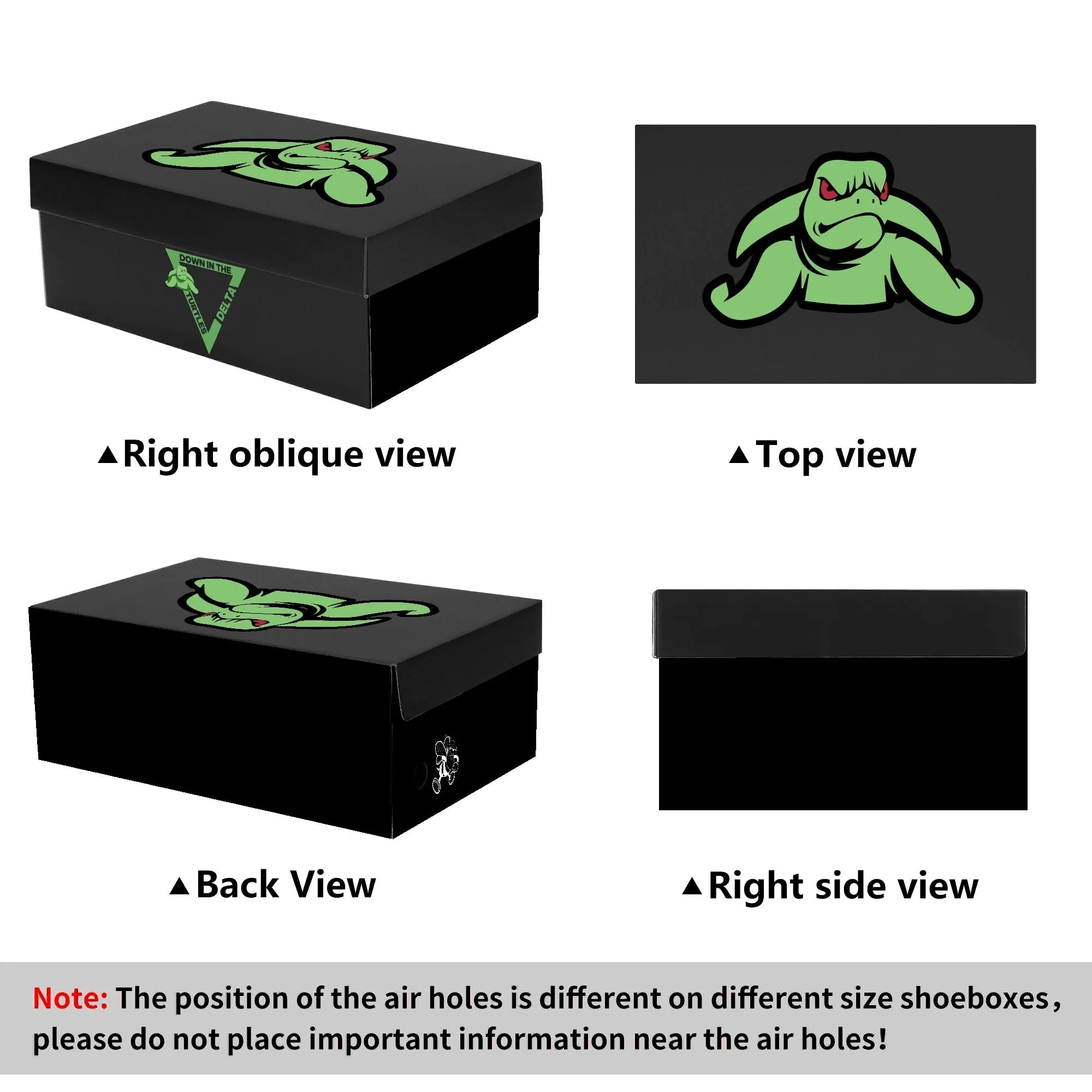 Turtles Mens Low Top Canvas Shoes - Customized Tongue