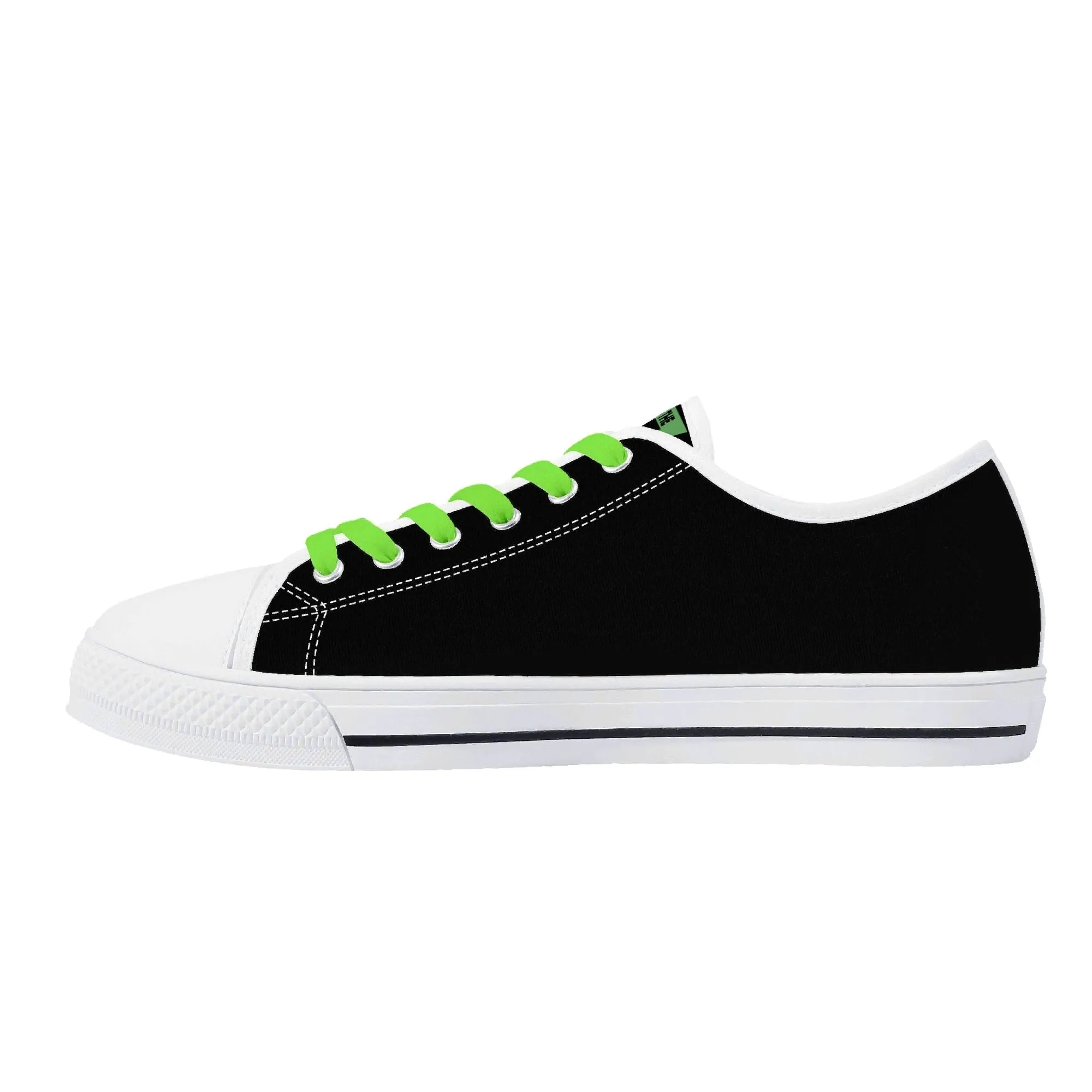Turtles Mens Low Top Canvas Shoes - Customized Tongue